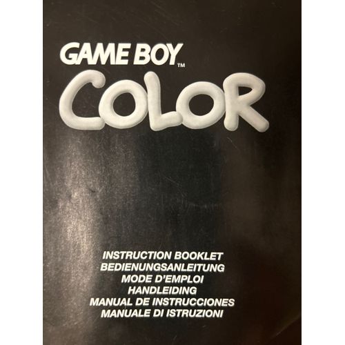 Game Boy Color - Notice Officielle D'utilisation - Instruction Booklet