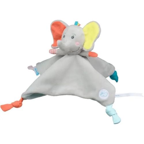 Doudou Éléphant Bébé Confort Plat Gris Jouet Naissance 