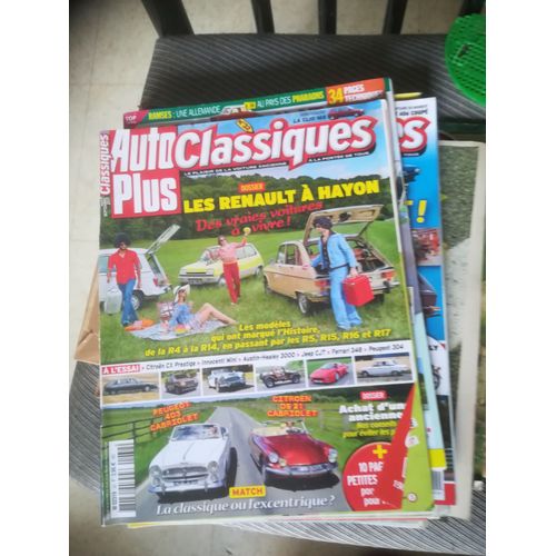 Auto Plus Classiques 32 De 2017 Ds21 Cab,Peugeot 403 Cab,Innocenti Minimatic Se Bertone,Amc Jeep Cj7 Diesel,Cx Prestige,Peugeot 304 Gl,Ferrari 348 Tb,Austin Healey 3000 Mk3,Clio 16s