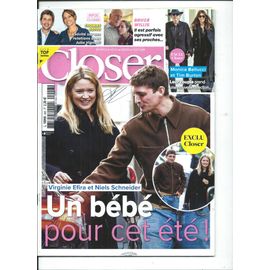 Closer 24/03/2023 Virginie Efira & Niels Schneider, Monica Bellucci & Tim Burton, Bruce Willis, Thomas Sotto, Carla Bruni, Riley Keough, Aurore Delpace, Bella Ramsey, Jenifer, Patrick Hernandez