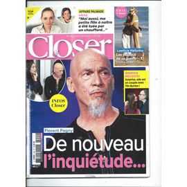Closer 24/02/2023 Florent Pagny, Monica Bellucci, Vincent Cassel, Pierre Palmade, Kim Petras, Francis Lalanne, Eglantine Emeyé, Britney Spears, Sarah Abitbol, Amir, Jenifer, Calogero, Les Enfoirés