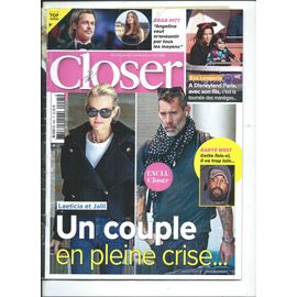 Closer 14/10/2022 Laeticia Hallyday & Jalil, Brad Pitt, Kanye West, Eva Longoria, Beyoncé, Catherine Laborde, Shygirl, Pamela Anderson, Madonna, Cara Delevingne, Julie Zenatti,Marc Lavoine,Annie Pojol