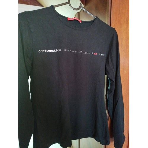 T-Shirt Noir Alain Manoukian Confirmation S/36