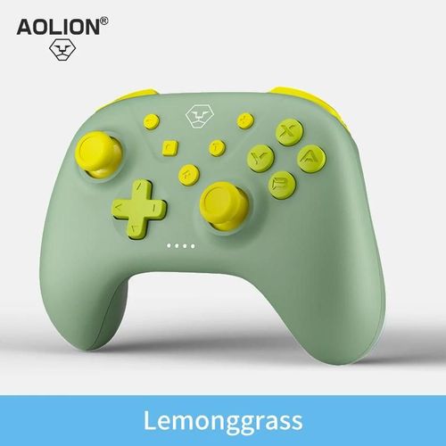 Manette De Jeu Bluetooth Pour Nintendo Switch, Manette De Jeu Pro, Prise En Charge De La Fonction Tubro, Pc, Ios, Android-Green