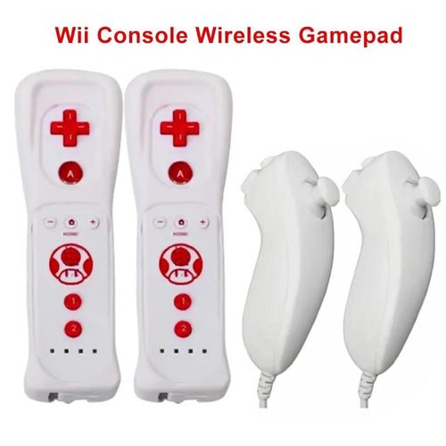 Ensemble De Contrôleur Dahchuck, Motion Plus, Télécommande Wii, Manette De Jeu Pour Le Contrôle Des Jeux Nintendo Wii, 1 Paire-Wii Naked Head