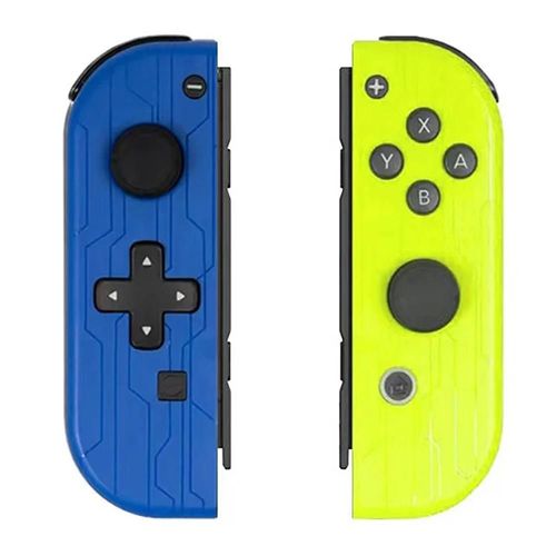 Manette De Jeu Joy Pad Bt 5.2 Pour Nintendo Switch Lite Oled, Manette Sans Fil, Manette Avec Consoles De Jeux Vidéo Trubo-Blue Yellow