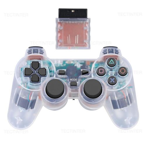Manette De Jeu Sans Fil Pour Ps2 Et Ps1, Joypad, Joystick, Touriste, Vibration Shock, Sony Playstation 2, Console De Jeu Pc, Usb-White