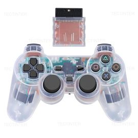 Manette De Jeu Sans Fil Pour Ps2 Et Ps1, Joypad, Joystick, Touriste, Vibration Shock, Sony Playstation 2, Console De Jeu Pc, Usb-White