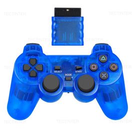 Manette De Jeu Sans Fil Pour Ps2 Et Ps1, Joypad, Joystick, Touriste, Vibration Shock, Sony Playstation 2, Console De Jeu Pc, Usb-Blue