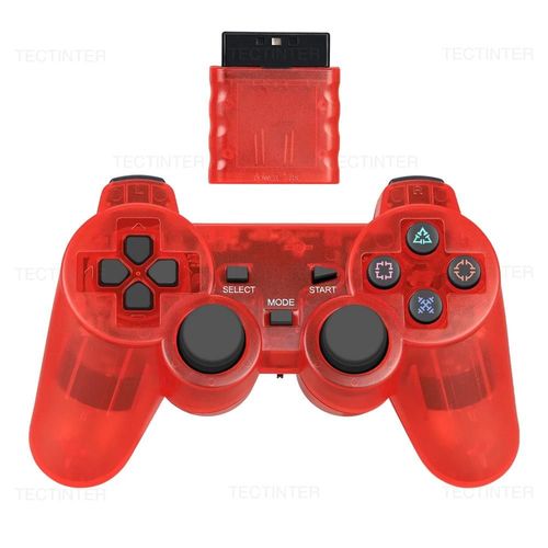 Manette De Jeu Sans Fil Pour Ps2 Et Ps1, Joypad, Joystick, Touriste, Vibration Shock, Sony Playstation 2, Console De Jeu Pc, Usb-Red