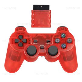 Manette De Jeu Sans Fil Pour Ps2 Et Ps1, Joypad, Joystick, Touriste, Vibration Shock, Sony Playstation 2, Console De Jeu Pc, Usb-Red