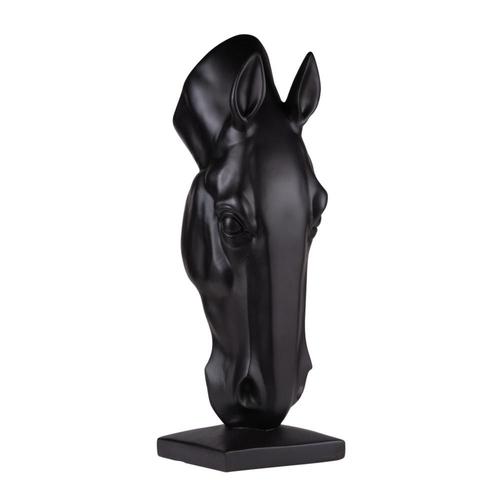 Tête de cheval déco 75 cm noire