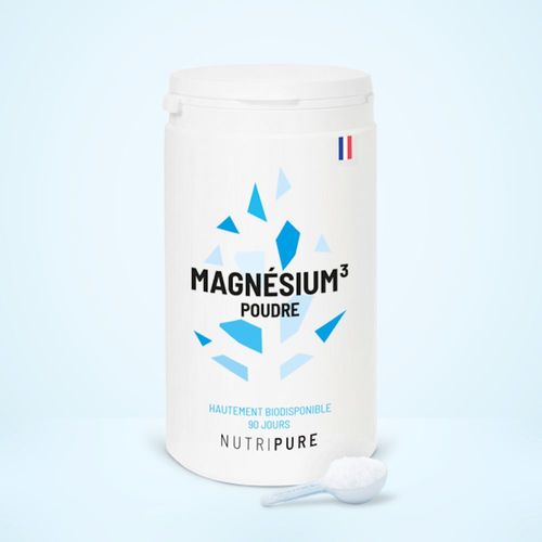 Nutripure - Hautement Biodisponible - Magnesium³ Poudre - 90 Jours 