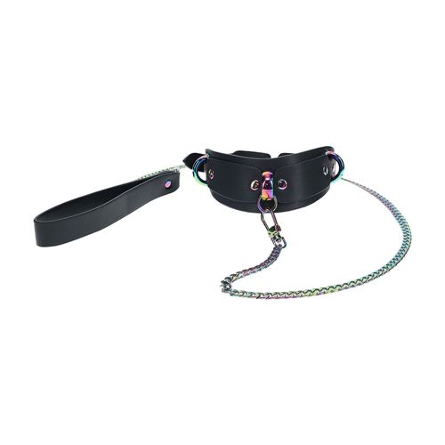 Collier Avec Laisse Collection Venise Noir - Ouch - Noir
