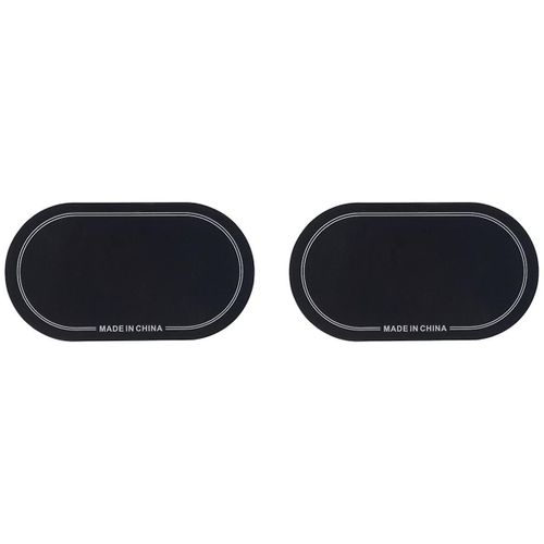 Patch De Grosse Caisse,Accessoires D¿Instrument De Percussion De Tambour De Peau De Tambour,Patchs De Grosse Caisse Noir 10 X 18cm