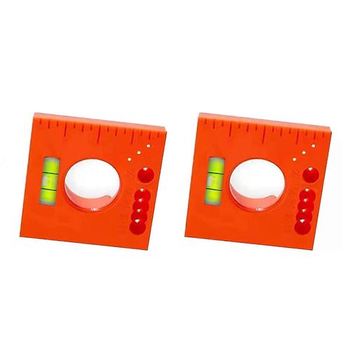 2PCS marques règle décalée avec cylindre horizontal 5 en 1 règle multifonction coupe marquage décalé outil de marquage
