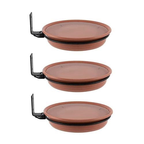 Mangeoire à oiseaux Pont Mangeoires à oiseaux Plateau de bain Mangeoires à oiseaux extérieures réglables réglables amovibles 3PCS