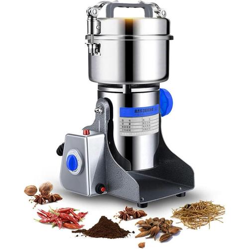 1000G 2000G 2500G Grain Électrique Grouner Milline Sécurité Modiche 4200W Swing Type Grain Moulin Grinder,Idéal Pour Les Herbes,Les Épices Et Le Broyage Au Poivre De La Cuisine