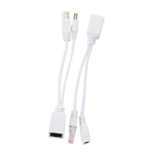 Kit d¿injecteur d¿adaptateur PoE d¿alimentation passive par Ethernet + répartiteur 5v 12v 24v 48v