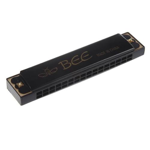 Enfants Enfants Instrument De Musique 32 Trous Métal Abeille Harmonica Bouche Noir