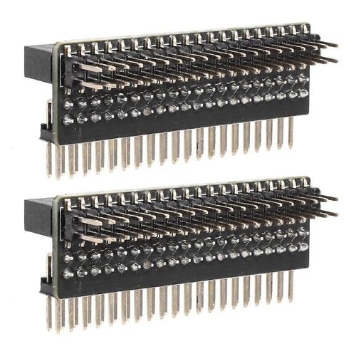 Mini pour carte d¿extension GPIO 1 à 2 40 broches 2 x 20 broches Bande Double Connecteur Mâle Double Droit