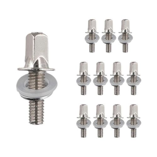 12pcs Tambour Tension Tiges Tension Vis De Grosse Caisse Vis Ensemble Basse Caisse Claire Accessoires Tambour Hardwa