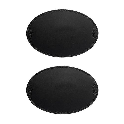 Set De Table Rétro En Pu Tapis D¿Isolation Ovale De Style Français Européen Ins Imperméable Et Résistant À L¿Huile Western Di