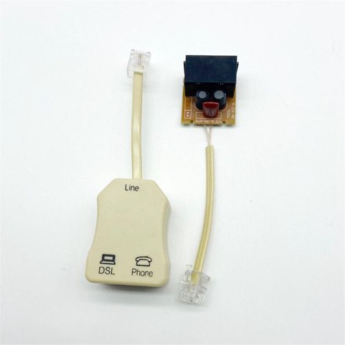 3Pcs DSL Filtre Splitter pour Ligne Téléphonique Prise Téléphonique Répartiteur En Ligne DSL Filtre Modem Téléphonique ADSL Splitter Filtre