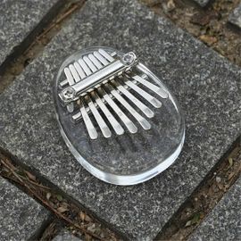 8 Touches Mini Kalimba Arc-En-Ciel Cristal Transparent Kalimba Doigt Piano Instrument Chat