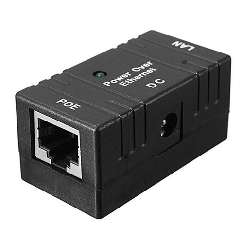 100 Mbps 5V 12V 24V 48V / 1A BJW POE Répartiteur de puissance d¿injecteur pour Caméra IP POE Adaptateur Module Accessoires-Noir