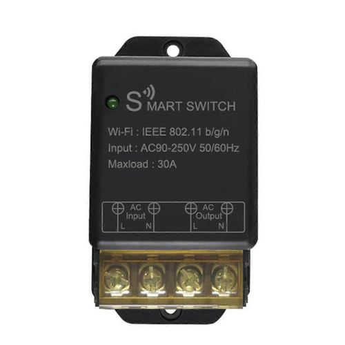 Commutateur WiFi domestique 30A AC90-250V Télécommande sans fil sur le disjoncteur de bricolage Fonctionne avec Alexa Home