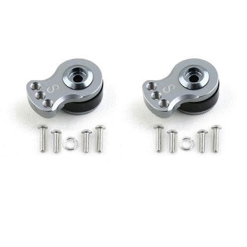 2x Métal 25t Réglable Servo Saver Bras Corne Pour -4 Axial Scx10 1/10 Rc Voitures Hélicoptère Modèle De Bateau
