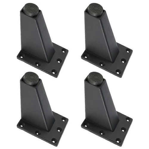 4 Pcs 8cm Réglable Métal Meubles Jambe Épais En Alliage D¿Aluminium Table Armoires Pieds Canapé-Lit Tv Cabine