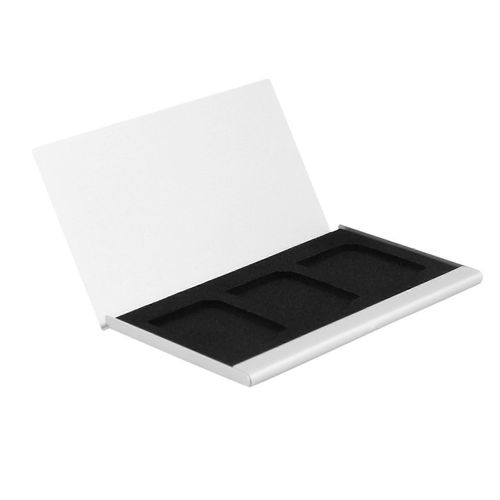 Supports de boîte de carte de carte de mémoire en alliage d¿aluminium pour cartes SD 3PCS