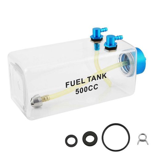 Bouteille En Plastique Transparente Pour Essence 500cc Cnc Pour Avion À Gaz Rc Et Nitro