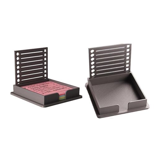 Porte-Notes Autocollantes Avec Pochoir, Distributeur De Notes Autocollantes Compatible Avec La Note, Organisateur De Notes Pour Bloc-Notes, C
