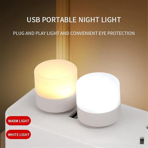 12pcs Mini Usb Plug Lampe 5v Super Lumineux Protection Des Yeux Livre Lumière Ordinateur Mobile Alimentation Charge Usb Petite Led Lumière, D