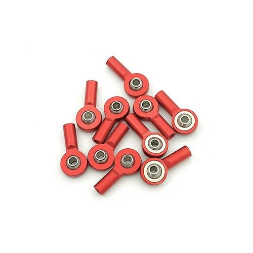 10Pcs Métal M2 Cravate Rod Fin Rotule Joint Lien Rotule Pour Mini 4WD RC Voiture Camion Crawler Bateau Avion,1