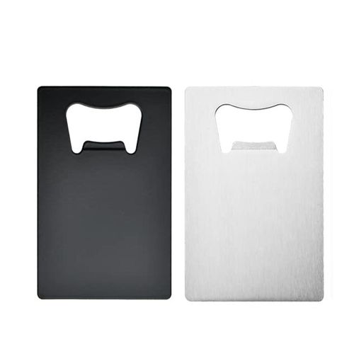 Ouvre-Bouteille De Bière En Acier Inoxydable,Ouvre-Bouteille Pour Portefeuille Et Poche,Carte De Crédit,Groomtime,30 Pièces - Type Black And Silver