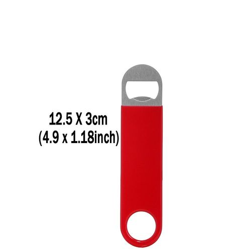 Ouvre-Bouteille De Barman,Ouvre-Bouteille De Bière,Ouvre-Vitesse,En Acier Inoxydable Revêtu De Caoutchouc De 7 Pouces - Type Red 5inch #A