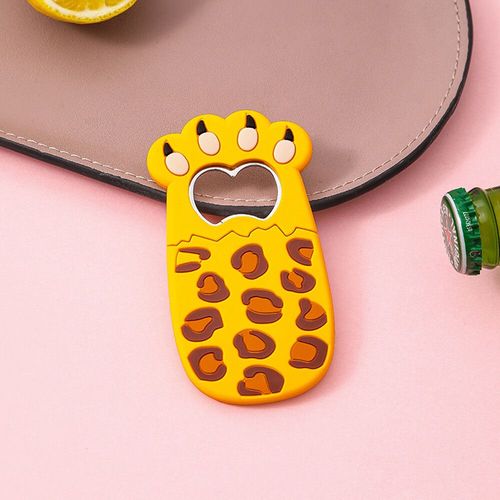 Ouvre-Bouteille À Griffe De Chat Gras,Figurine De Dessin Animé,Griffe À Sucer Magnétique,Ouvre-Bière,Colle Souple,Tournevis En Pvc,Autocollants De Réfrigérateur #A