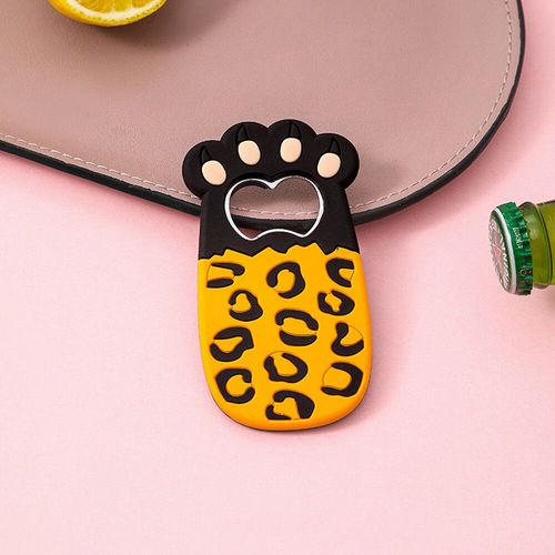 Ouvre-Bouteille À Griffe De Chat Gras,Figurine De Dessin Animé,Griffe À Sucer Magnétique,Ouvre-Bière,Colle Souple,Tournevis En Pvc,Autocollants De Réfrigérateur #B