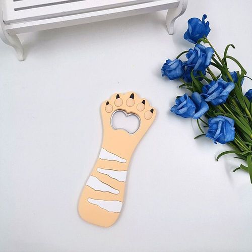 Ouvre-Bouteille À Griffe De Chat Gras,Figurine De Dessin Animé,Griffe À Sucer Magnétique,Ouvre-Bière,Colle Souple,Tournevis En Pvc,Autocollants De Réfrigérateur - Type C