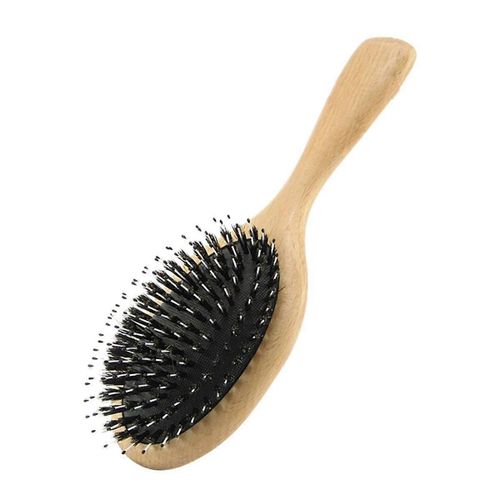 Brosse À Cheveux En Poils De Sanglier Brosse À Cheveux Peigne En Hêtre Naturel Pour Cheveux Bouclés Épais Longs Secs Démêlant Pour Cheveux Mouillés Ma 