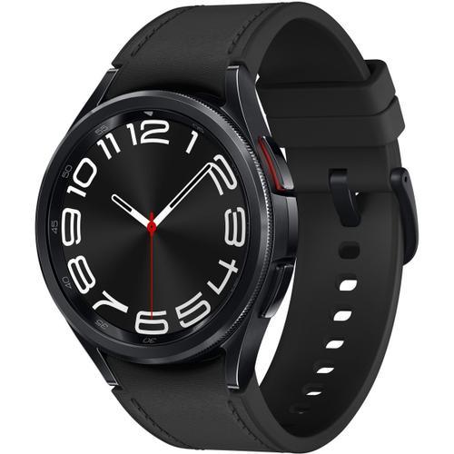 Samsung Galaxy Watch6 Classic - 43 Mm - Montre Intelligente Avec Bracelet - Cuir Écologique Hybride - Noir - Taille Du Bracelet : S/M - Affichage 1.3' - 16 Go - Nfc, Wi-Fi, Bluetooth - 52 G -...