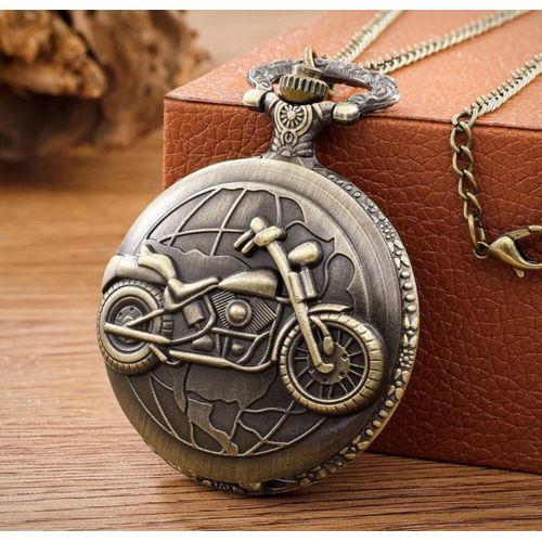 Montre De Poche Acier Biker