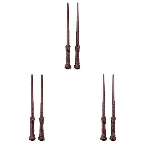 6 Pièce Light Up Wizard Wands Sound Illuminating Toy Wand Pour Enfants Filles Garçons Party Costume Cosplay