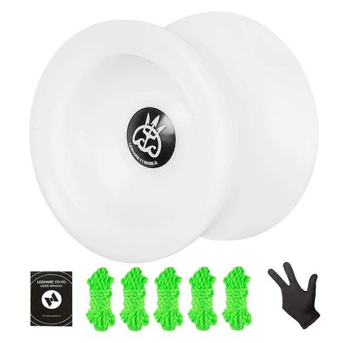 Yoyo Professional Balle Tournante Sans Réponse Avec Roulement À Billes, Blanc