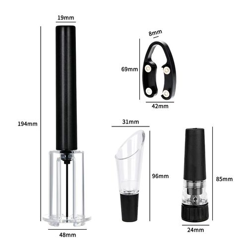 Ouvre-Bouteille De Vin À Pompe À Air,Pression D'air,Bouchon De Vin Sous Vide,Ouvre-Couvercle De Bière,Tire-Bouchon,Outil De Débouchage,Accessoires De Cuisine - Type 4 Pcs Opp
