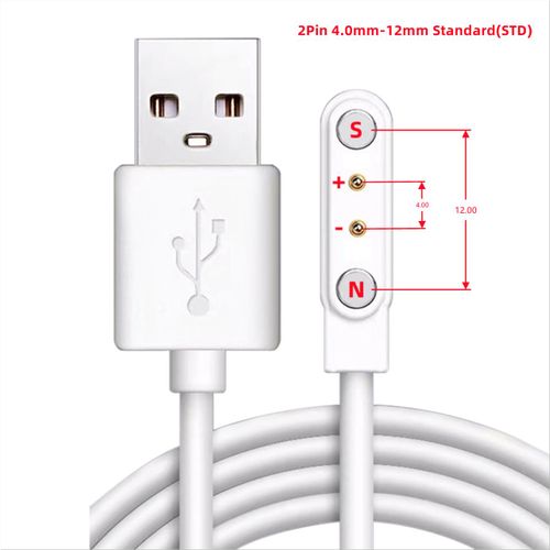 Aishi-Câble De Charge Magnétique Usb S6,Chargeur,Fil Adaptateur Secteur,Bracelet De Montre Intelligente Ju479,Écouteurs,Brosse À Dents,Artistes De Beauté - Type White(4.0-12mm Std)
